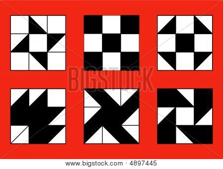 Patchwork Vektor Piktogramme