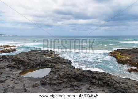 Coast of punta del Hidalgo. Tenerife. Spain