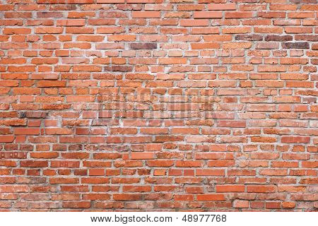 Rough textured old brick wall