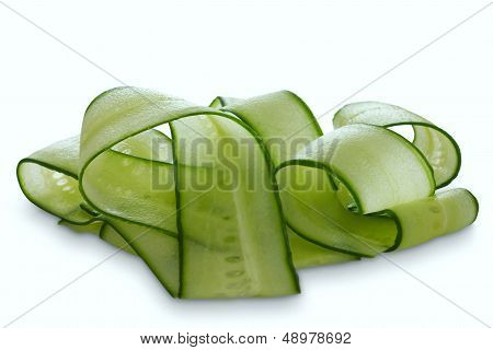 Cucumber shavings