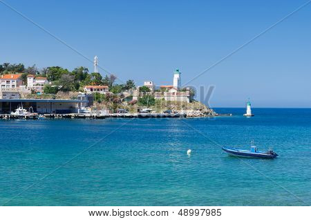 Paesaggio con porto di Port Vendres