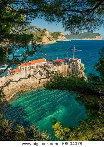 View of Montenegro coast near Petrovac