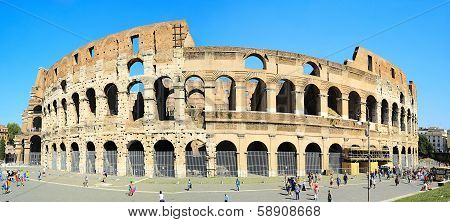 Famous Coliseum In Rome