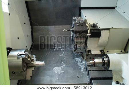 lathe isolated under the white background