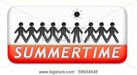 summertime summer vacation holliday or sun