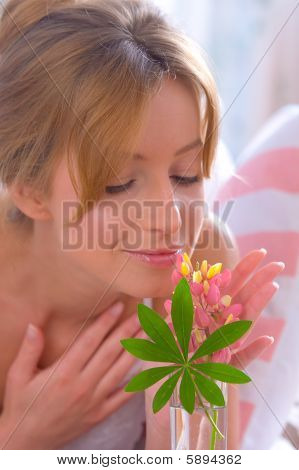 riechenden Blume