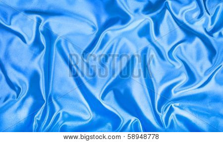 Blue Satin Textile