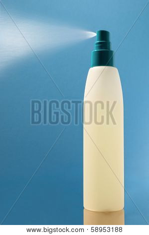 Spraying Plastic Bottle