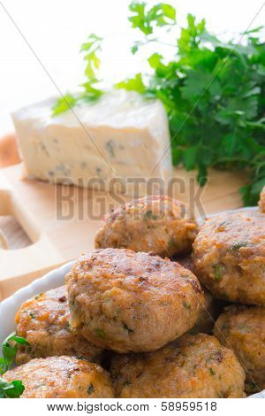 Rissole With Mould Cheese And Parsley