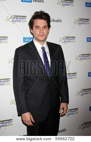 LOS ANGELES - JAN 22:  John Mayer at the UCLA Head and Neck Surgery Luminary Awards at Beverly Wilshire Hotel on January 22, 2014 in Beverly Hills, CA