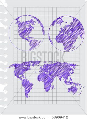 earth sketch