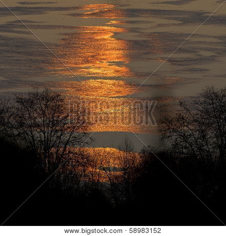 Sunset Reflecting In The Water