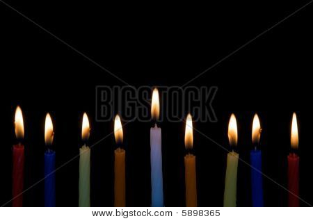 Hanukah 촛불