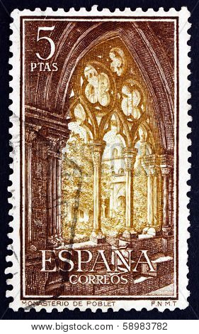 Postage Stamp Spain 1963 Gothic Arch, Monastery Of Poblet