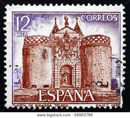 Postage Stamp Spain 1977 Bisagra Gate, Toledo
