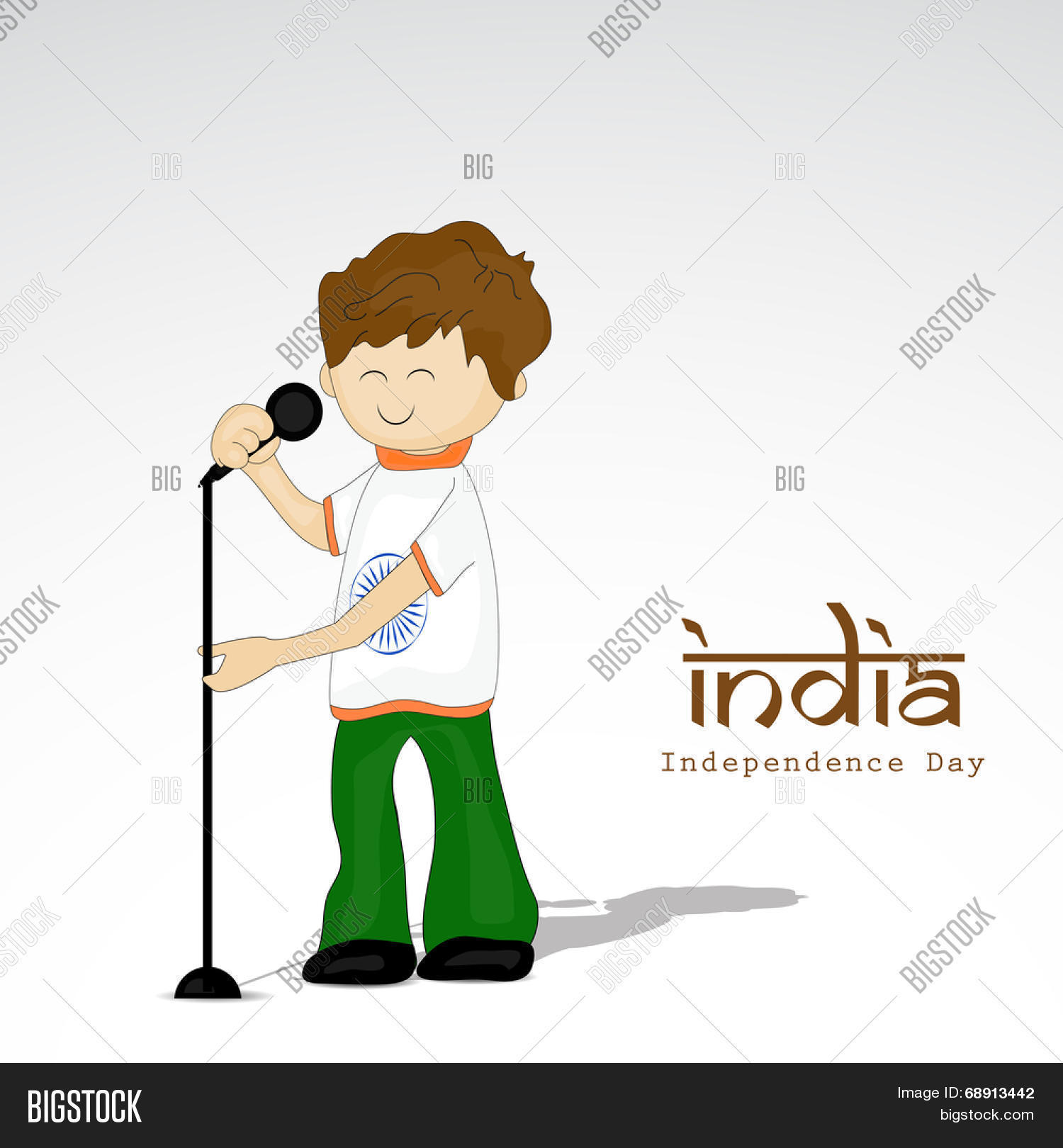 Cute Little Boy On Vector & Photo (Free Trial) Bigstock