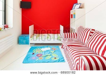 interior of a house, nice children's bedroom