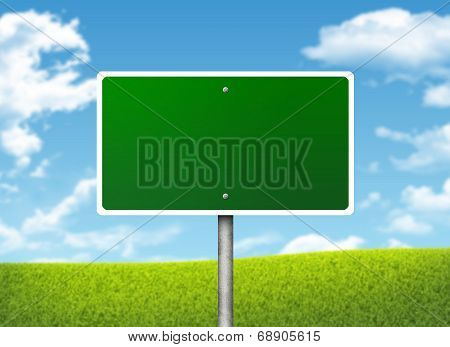 Crossroads road sign