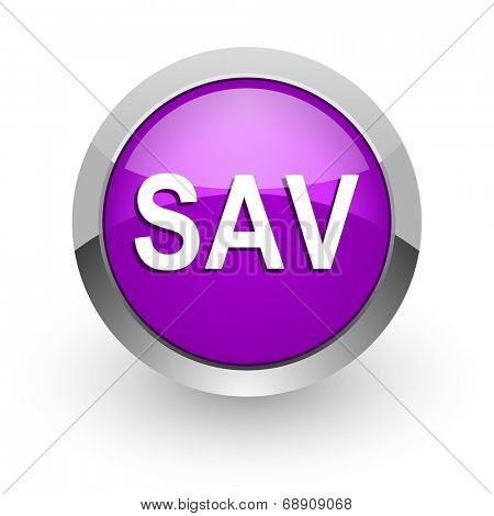 sav pink glossy web icon