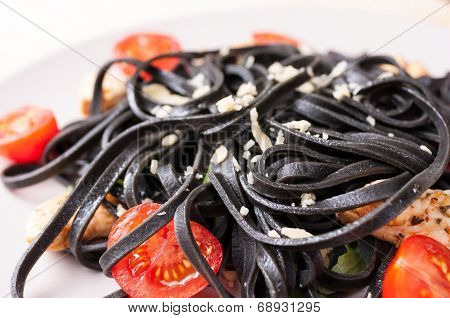 Black Tagliolini Pasta