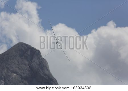 Radio Controlled Model Airplane In Flight