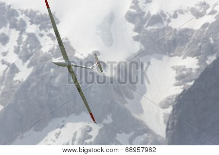 Radio Controlled Model Airplane In Flight