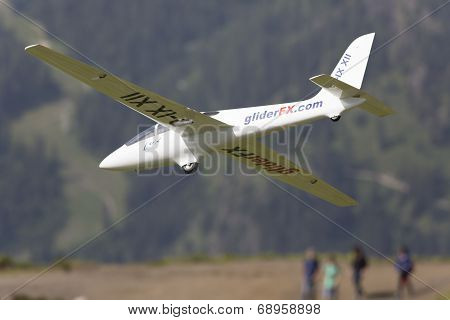 Radio Controlled Model Airplane In Flight