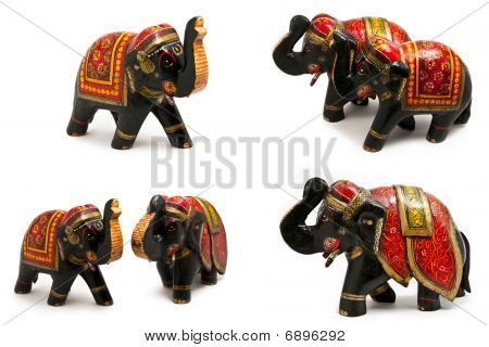 Elefante in legno Serie