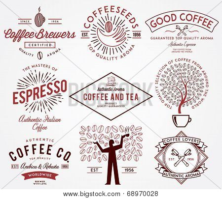 Coffee Badges Colored