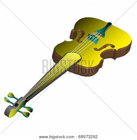 Yellow violin