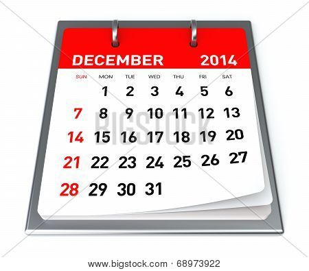 December 2014 - Calendar