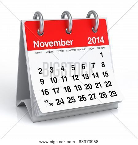 November 2014 - Calendar