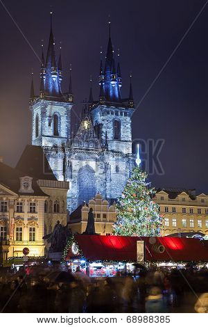 Prague Christmas market on Old Town Square