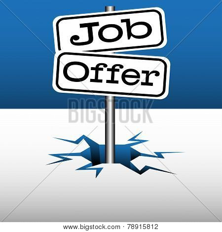 Job offer signpost