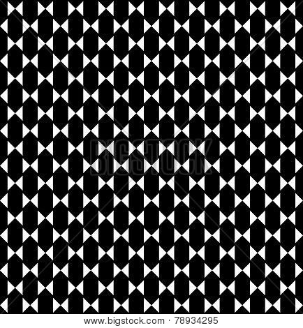 Black And White Geometric Seamless Pattern Abstract Background