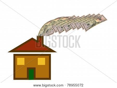 House Losing Money Out Of The Chimney