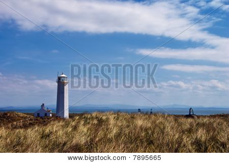 Faro en la isla de Walney