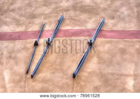 Old Tie-rods In Bosa, Italy