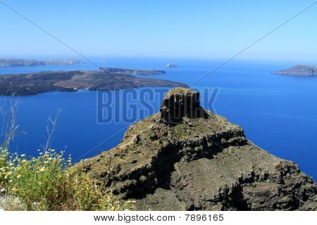 majestätische Skaros santorini