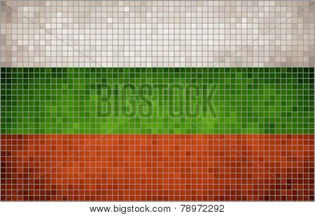Mosaic Flag of Bulgaria