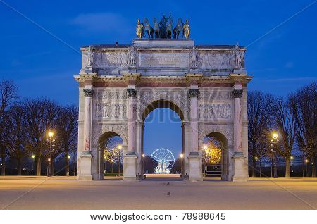 Paris (France). Arc de Triomphe du Carrousel