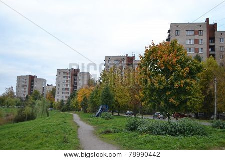 Street In Metallostroy Town.