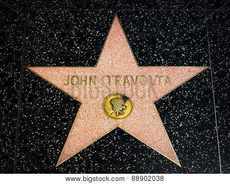 John Travolta Star On The Hollywood Walk Of Fame