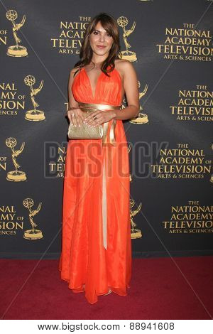 LOS ANGELES - FEB 24:  Elena Tovar at the Daytime Emmy Creative Arts Awards 2015 at the Universal Hilton Hotel on April 24, 2015 in Los Angeles, CA