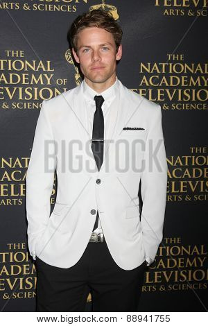 LOS ANGELES - FEB 24:  Lachlan Buchanan at the Daytime Emmy Creative Arts Awards 2015 at the Universal Hilton Hotel on April 24, 2015 in Los Angeles, CA
