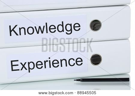 With Knowledge And Experience To Success Business Concept