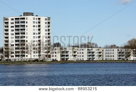 Modern apartments buildings