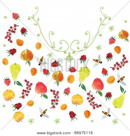 ornament, based on fruits