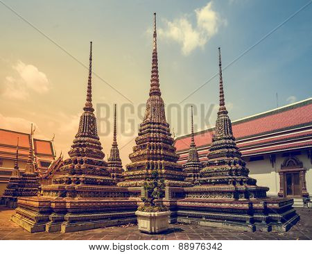 Wat Phra Chetupon Vimolmangklararm (Wat Pho) temple in Thailand.