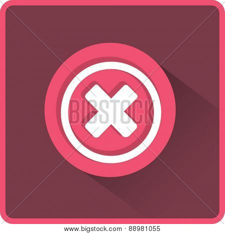 Flat Vector Delete Icon